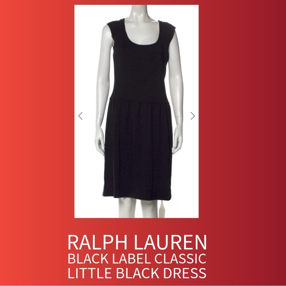 Ralph Lauren black label wool dress